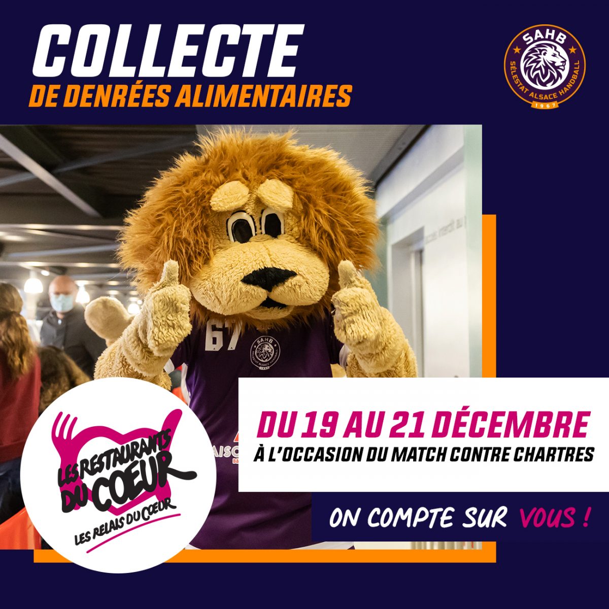 Collecte SAHB x Restos du coeur