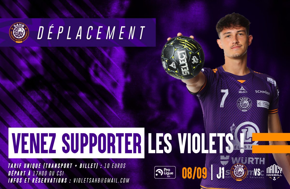Déplacement : Les violets à Nancy !