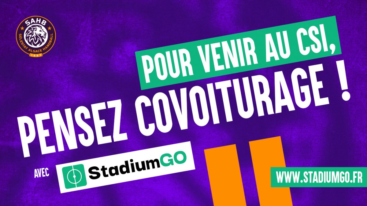 Partenariat : Pensez Covoiturage avec StadiumGO
