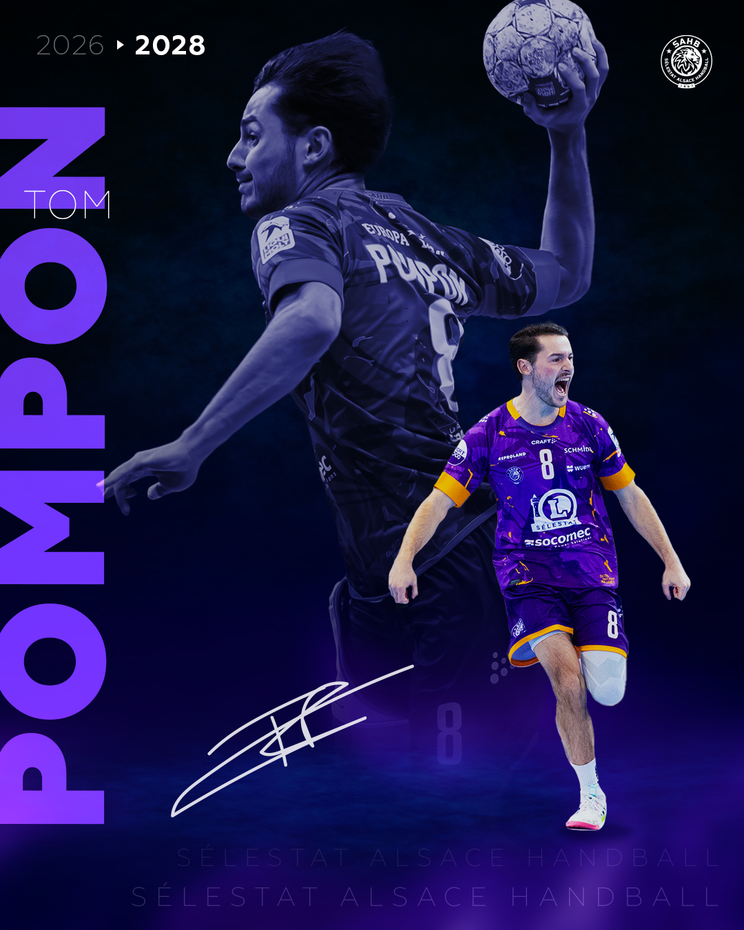 Tom Pompon, Violet jusqu&rsquo;en 2028 !